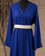 ⁦قفطان مغربي بلون كحلي⁩ - الصورة ⁦4⁩