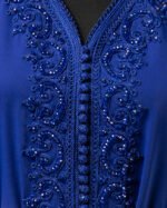 ⁦قفطان مغربي بلون كحلي⁩ - الصورة ⁦2⁩