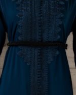 ⁦قفطان مغربي بلون كحلي NAVY⁩ - الصورة ⁦2⁩