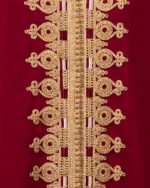 ⁦قفطان مغربي بلون عنابي BURGUNDY⁩ - الصورة ⁦3⁩