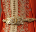 ⁦قفطان مغربي بلون برتقالي⁩ - الصورة ⁦5⁩